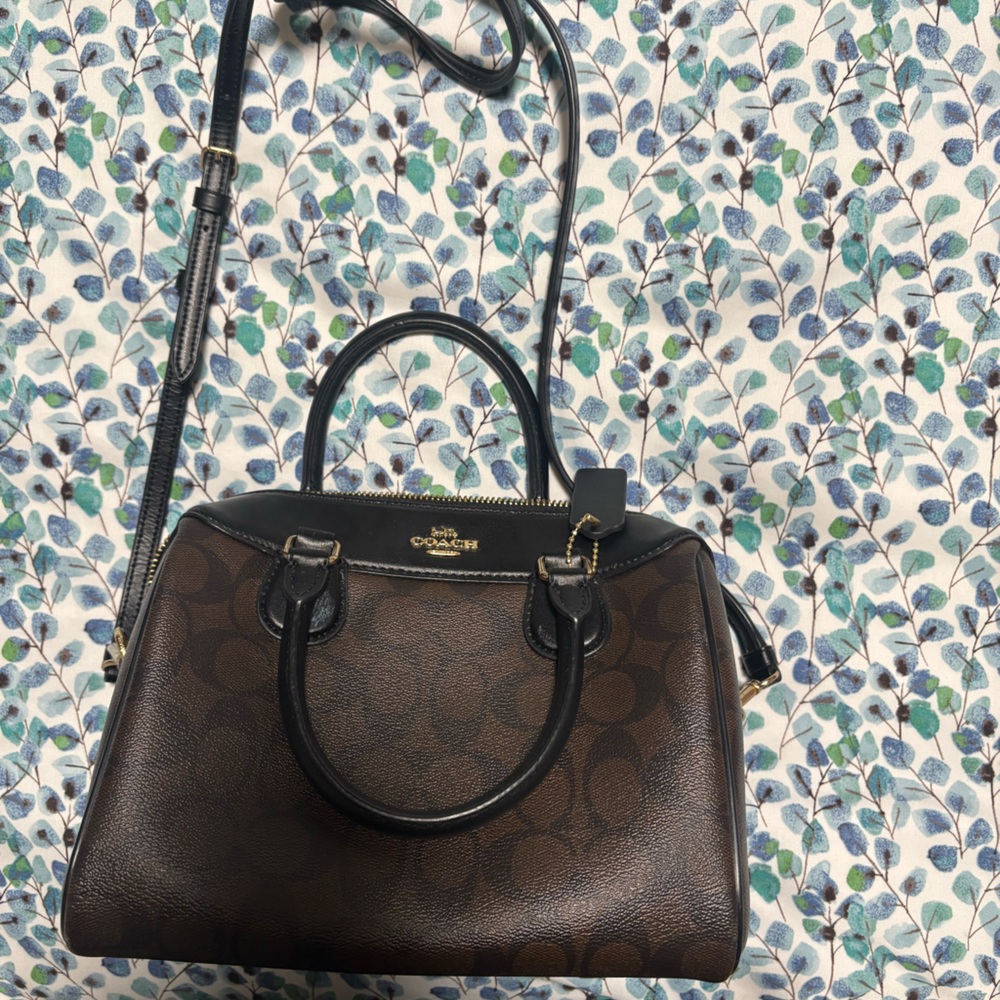 Authentic Coach Mini Bennett Satchel Signature Br… - image 2